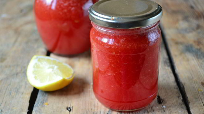 Рецепт джема из арбузной мякоти