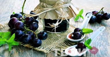 Рецепт Джема из винограда без сахара