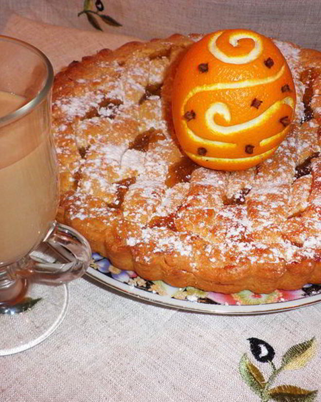 Рецепт кростаты с апельсиновым джемом