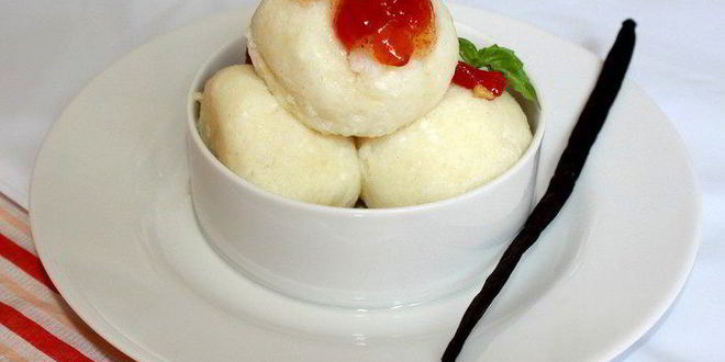 Рецепт Рисовых кнедликов с томатным джемом