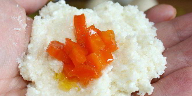Рецепт рисовых кнедликов с томатным джемом