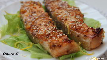 Рецепт Семги в апельсиново-лимонном джеме