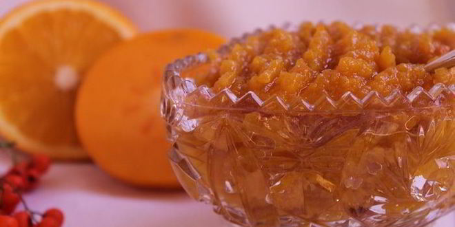 Рецепт Тыквенного джема с хурмой и апельсином