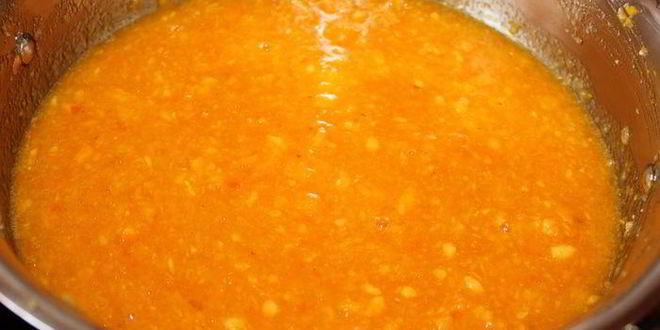 Рецепт тыквенного джема с хурмой и апельсином