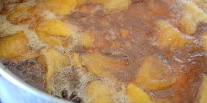 Рецепт яблочного джема янтарного