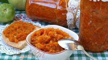 Рецепт Икры из зеленых помидоров на зиму