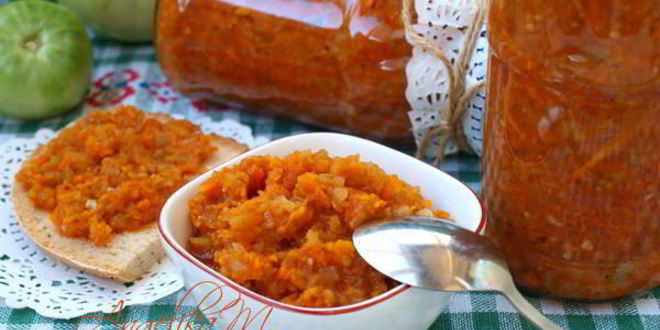 Рецепт Икры из зеленых помидоров на зиму