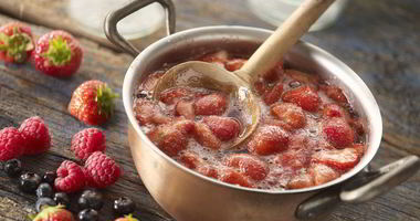 Рецепт Клубничного компоте для торта