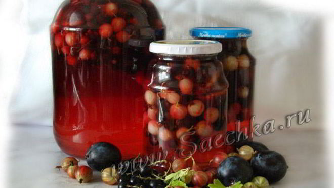 Рецепт компота ассорти