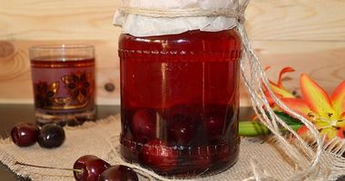 Рецепт Компота черешневого на зиму с ванилином