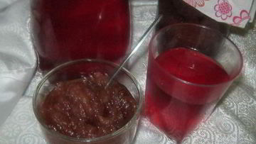 Рецепт Компота и джем из яблок и смородины