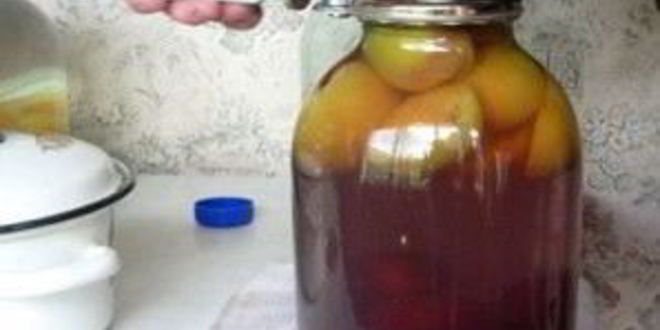 Рецепт компота из персиков на зиму