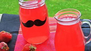 Рецепт Компота из ревеня и лесной малины