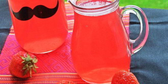 Рецепт компота из ревеня и лесной малины