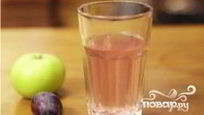 Рецепт Компота из слив и яблок