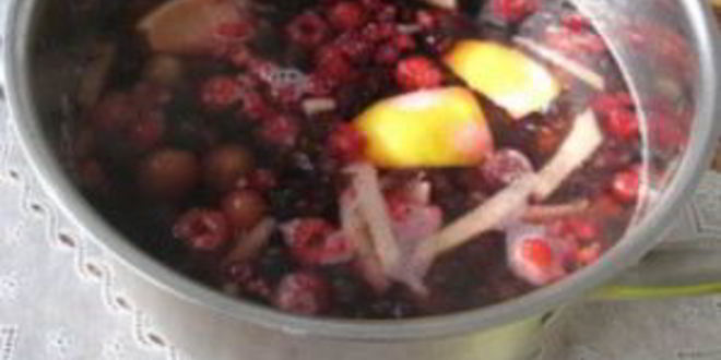 Рецепт компота из смородины и малины