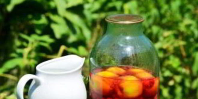 Рецепт компота из вишни и малины