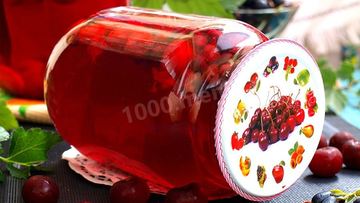 Рецепт Компота из вишни и смородины