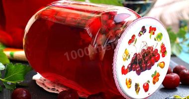 Рецепт Компота из вишни и смородины