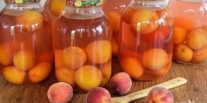 Рецепт персикового компота на зиму