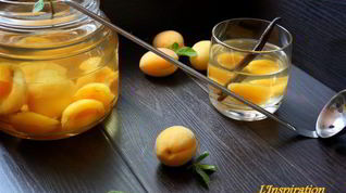Рецепт Ванильного компота с абрикосами Прохладительные напитки