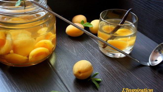 Рецепт ванильного компота с абрикосами прохладительные напитки