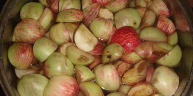 Рецепт яблочного компота с лаймом и мятой