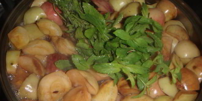 Рецепт яблочного компота с лаймом и мятой