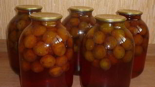 Рецепт Закатки компота из слив