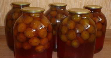 Рецепт Закатки компота из слив