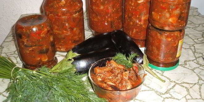 Рецепт Лечо из баклажанов и томатов