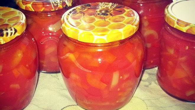 Рецепт лечо из перца и помидоров