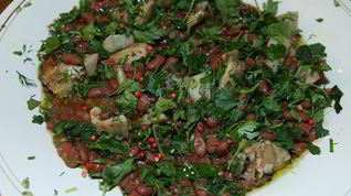 Рецепт Фасоли с маринованными артишоками