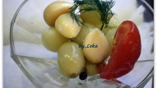 Рецепт Маринованного лука с чесноком