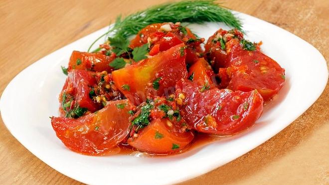 Рецепт маринованных помидоров по-корейски на зиму