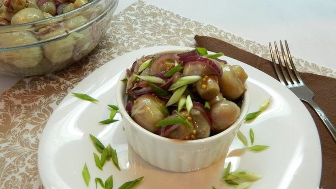 Рецепт маринованных шампиньонов с маслом и уксусом