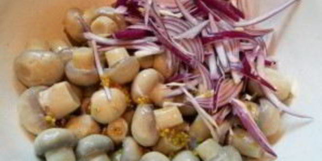 Рецепт маринованных шампиньонов с маслом и уксусом