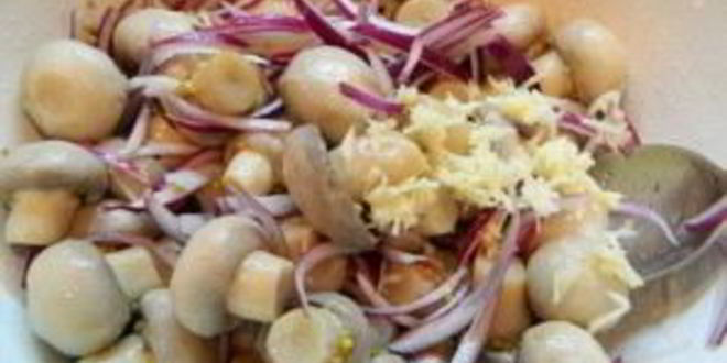 Рецепт маринованных шампиньонов с маслом и уксусом