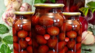 Рецепт Маринованных слив на зиму с чесноком