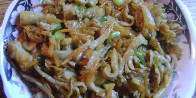 Рецепт Маринованных вешенок с морковью