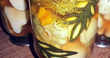 Рецепт Патиссонов, маринованных быстро