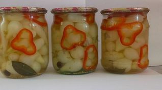 Рецепт Стерилизованного маринованного мелкого лука