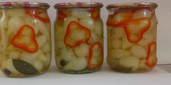 Рецепт Стерилизованного маринованного мелкого лука