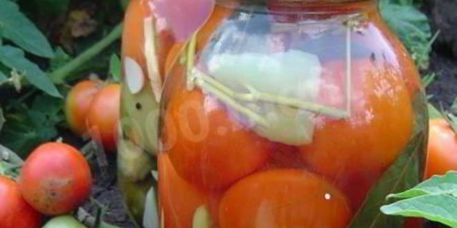 Рецепт Огурцов с помидорами Овощное ассорти