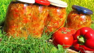 Рецепт Острого анкла бенс из кабачков на зиму