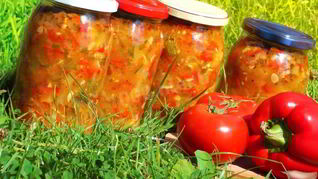 Рецепт Острого анкла бенс из кабачков на зиму