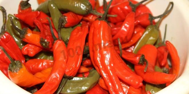 Рецепт перца чили на зиму