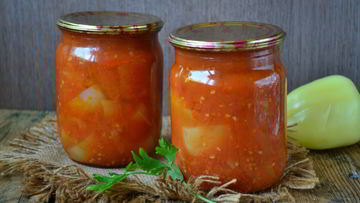 Рецепт Перца в томатном соке на зиму