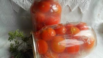 Рецепт Помидоров в снегу с чесноком на зиму