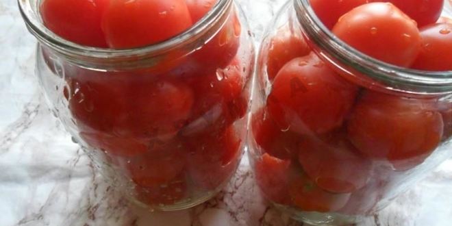 Рецепт помидоров в снегу с чесноком на зиму
